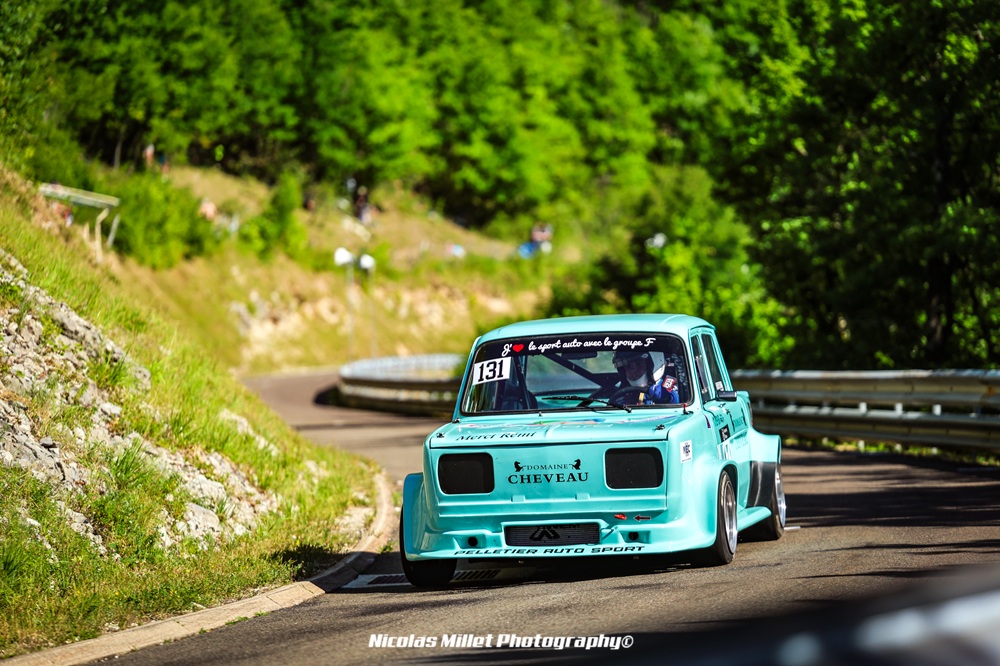 Pour sa première saison sur le Championnat de France de la Montagne, Gabin Pelletier lançait une Simca Rallye II.